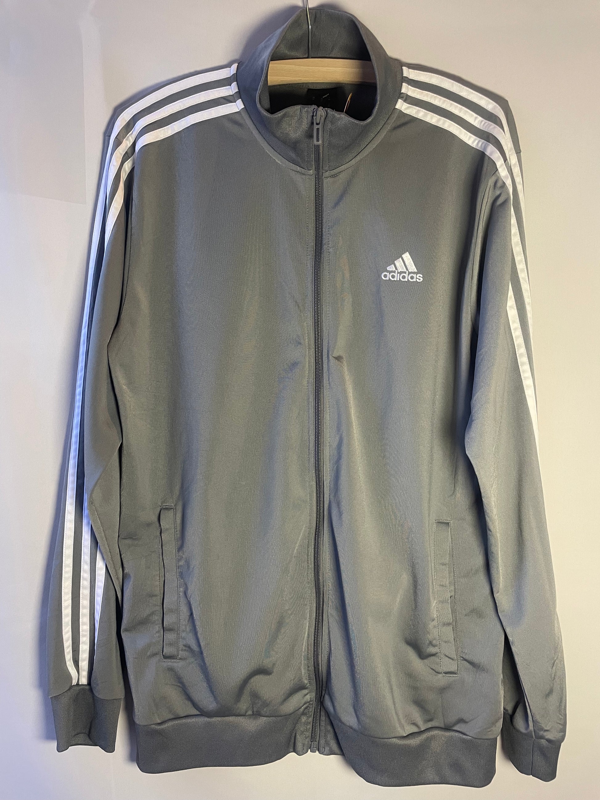 Zip-up Adidas gris XL