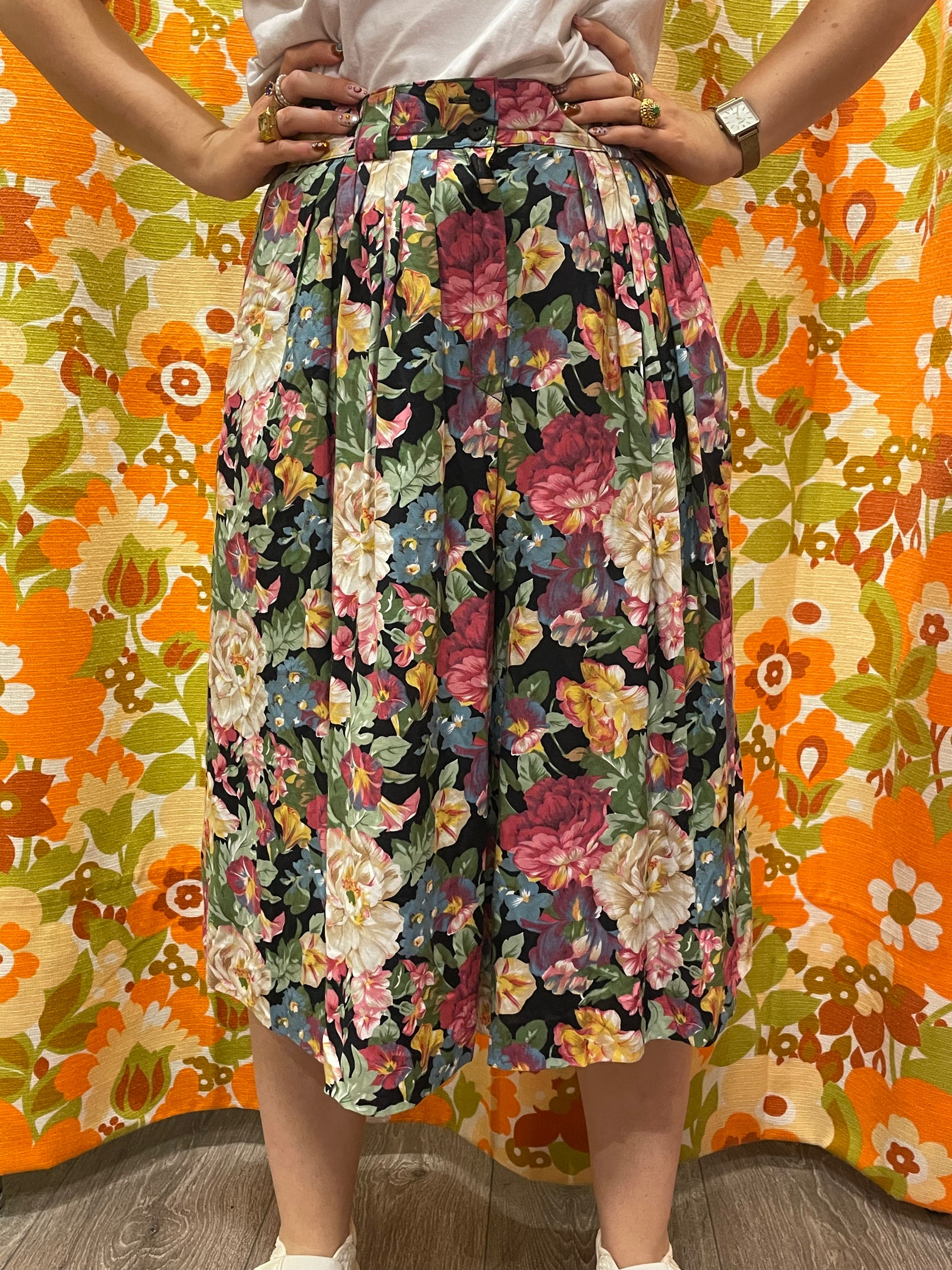 Jupe-culotte fleurs L