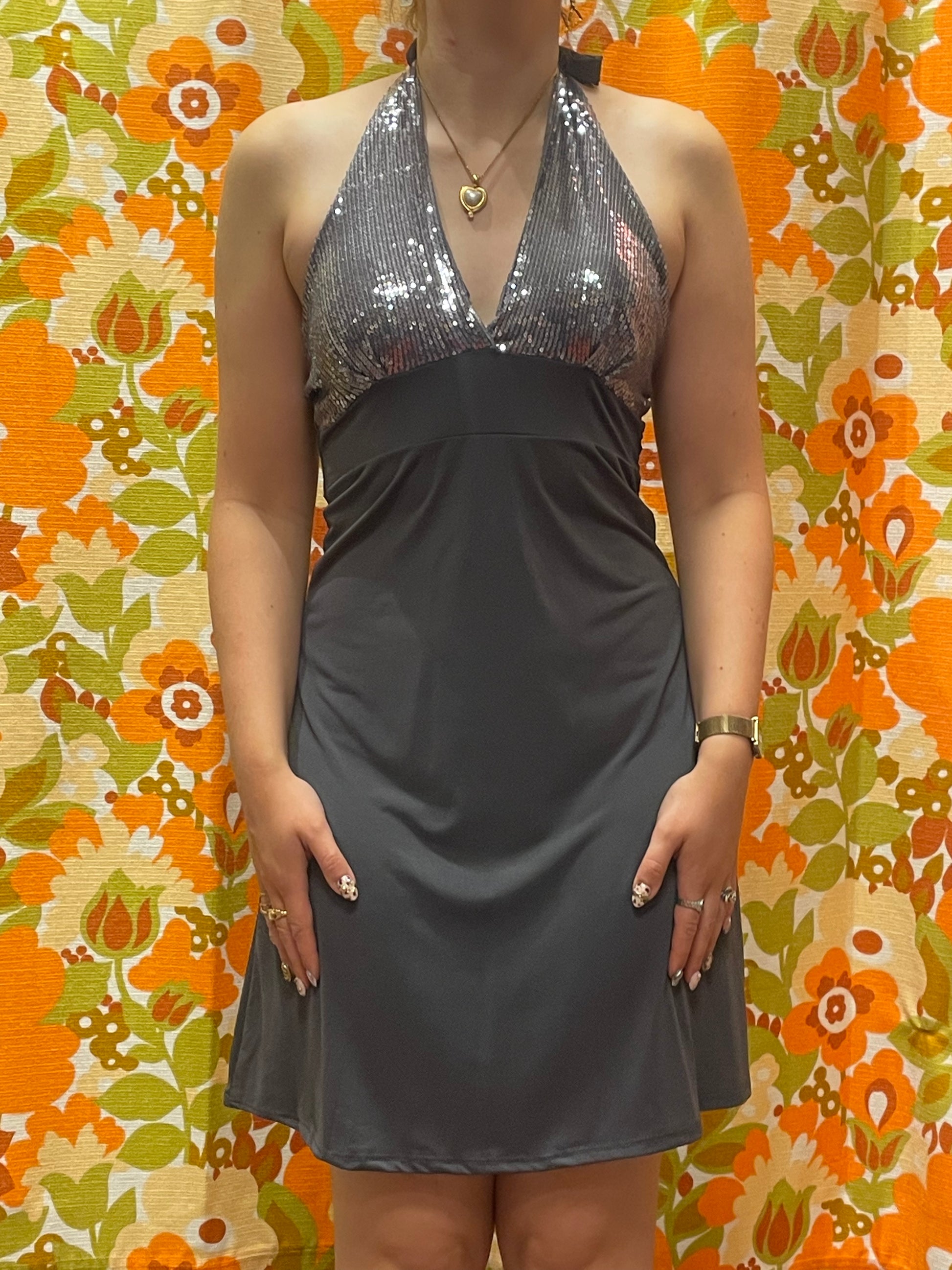 Robe sequins dos nus S