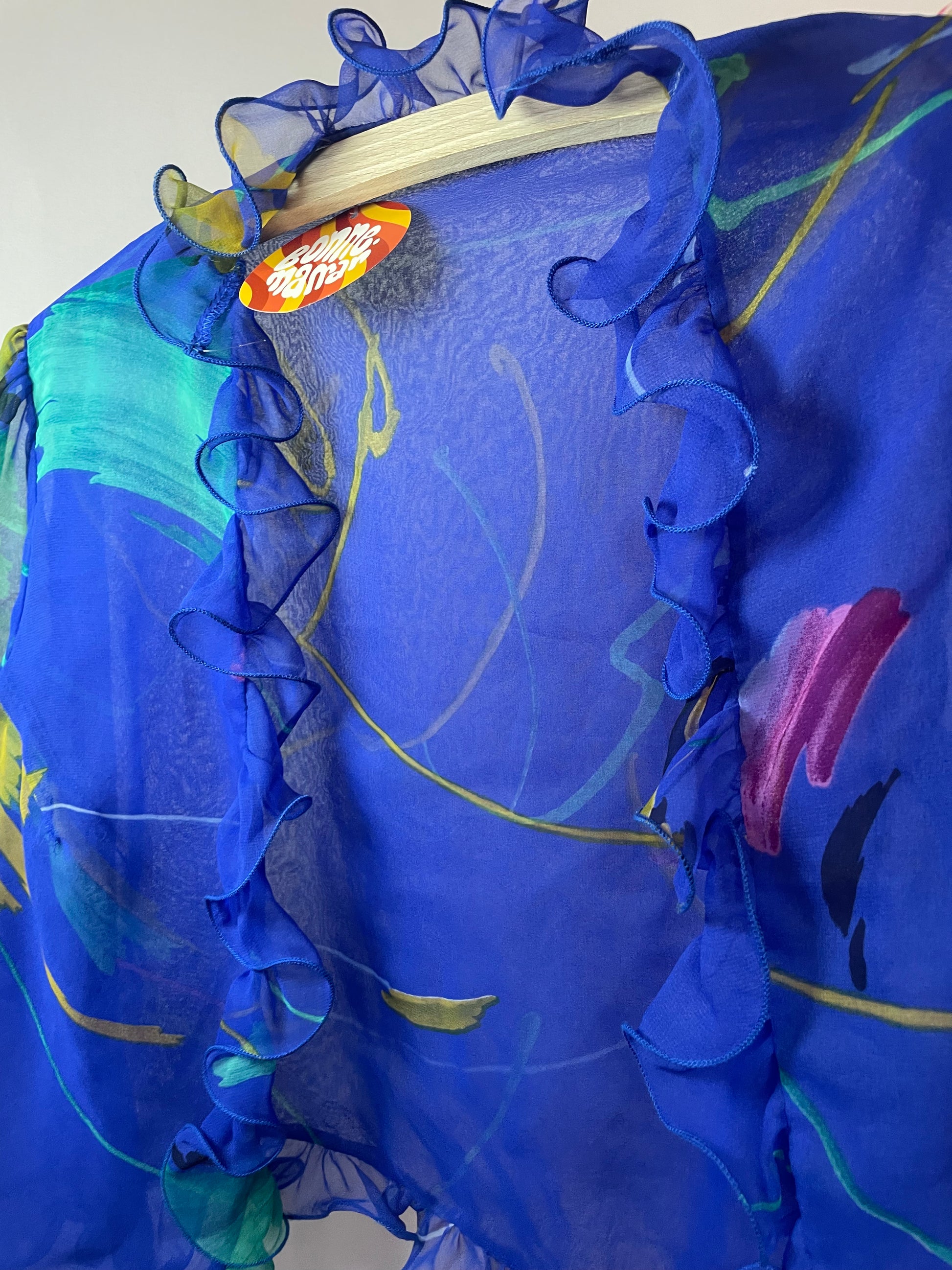 Chemisier volants sans boutons XS