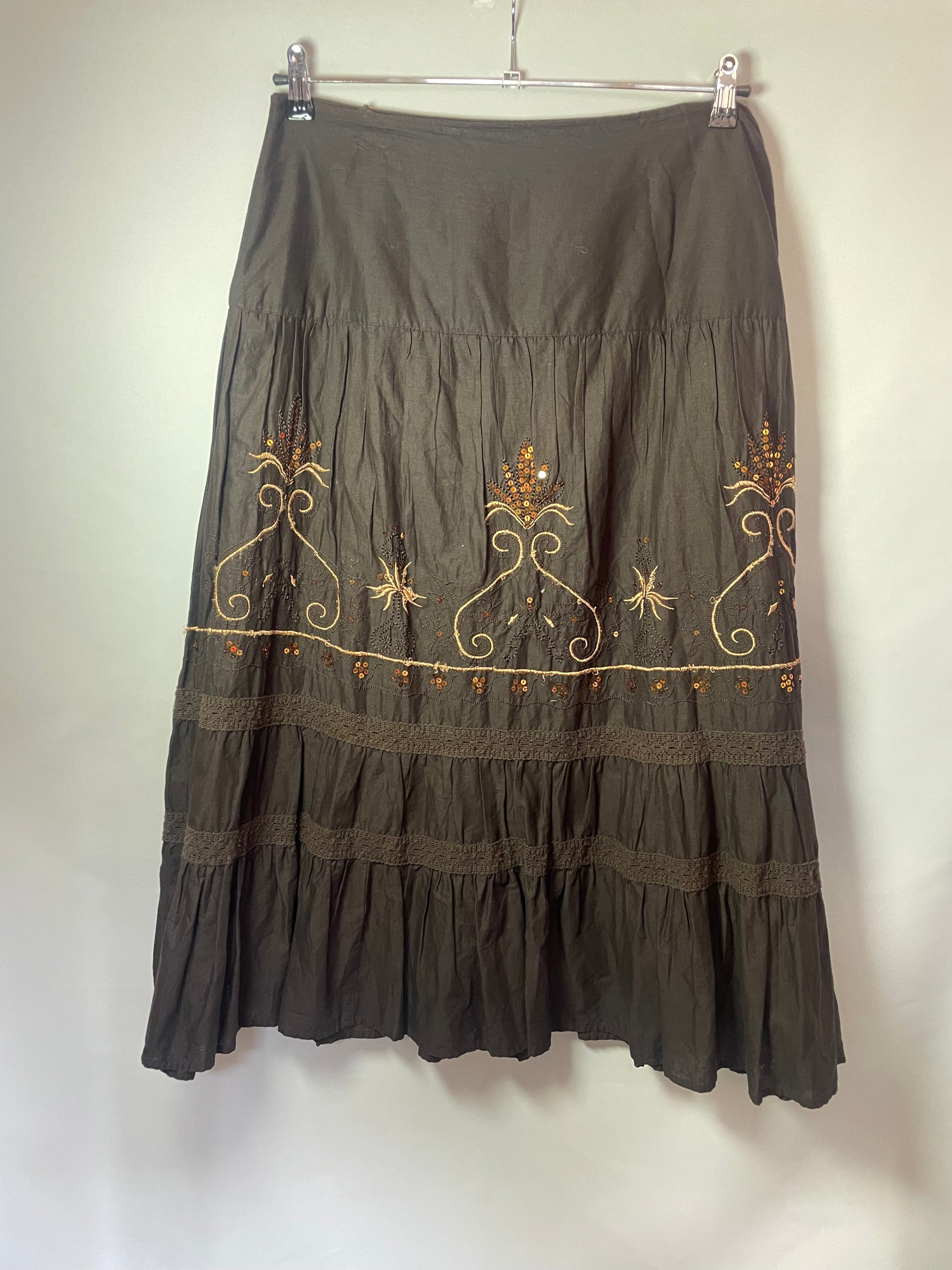 Jupe sequins et broderies XL