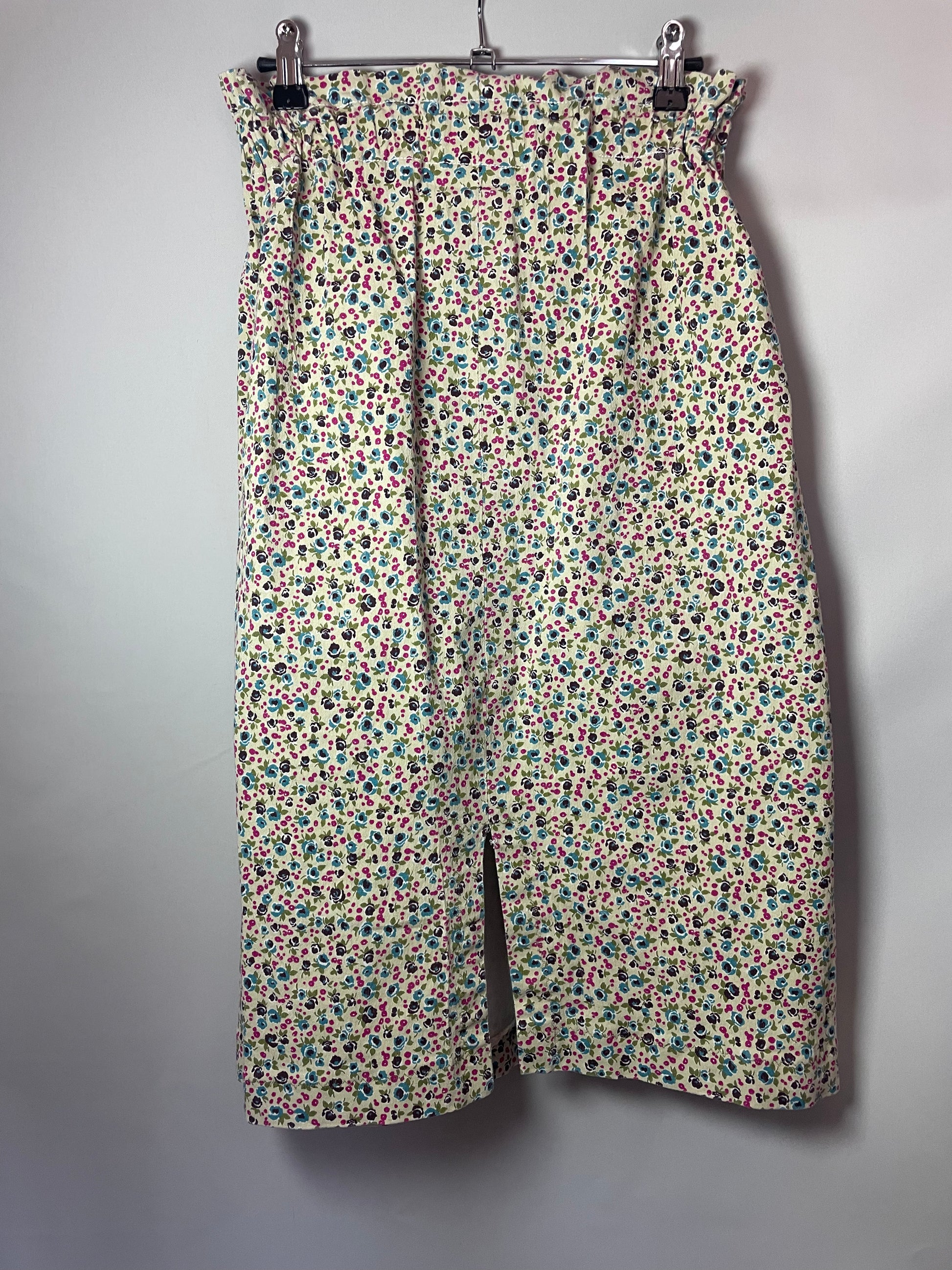 Jupe en jeans à fleurs S