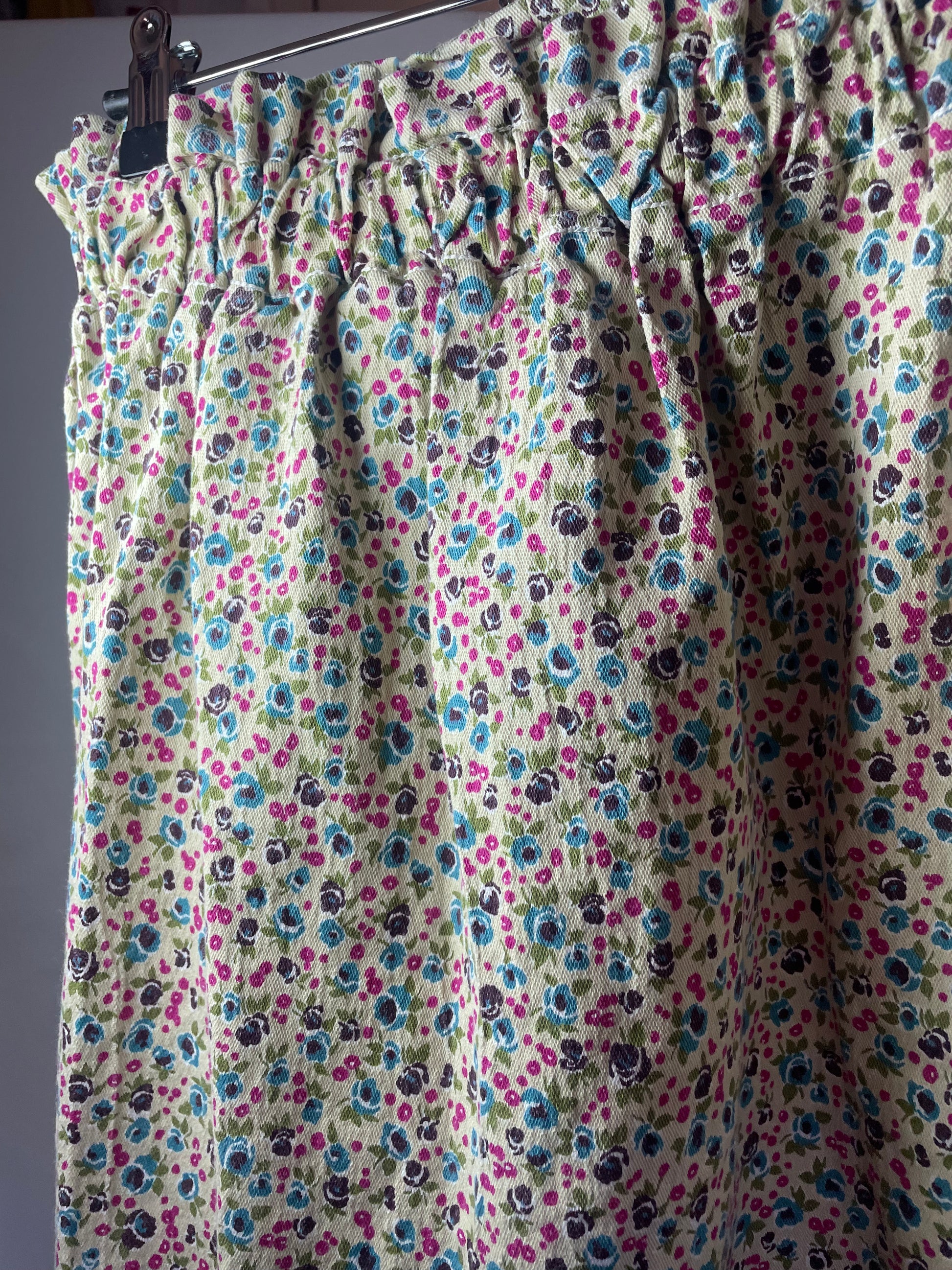 Jupe en jeans à fleurs S
