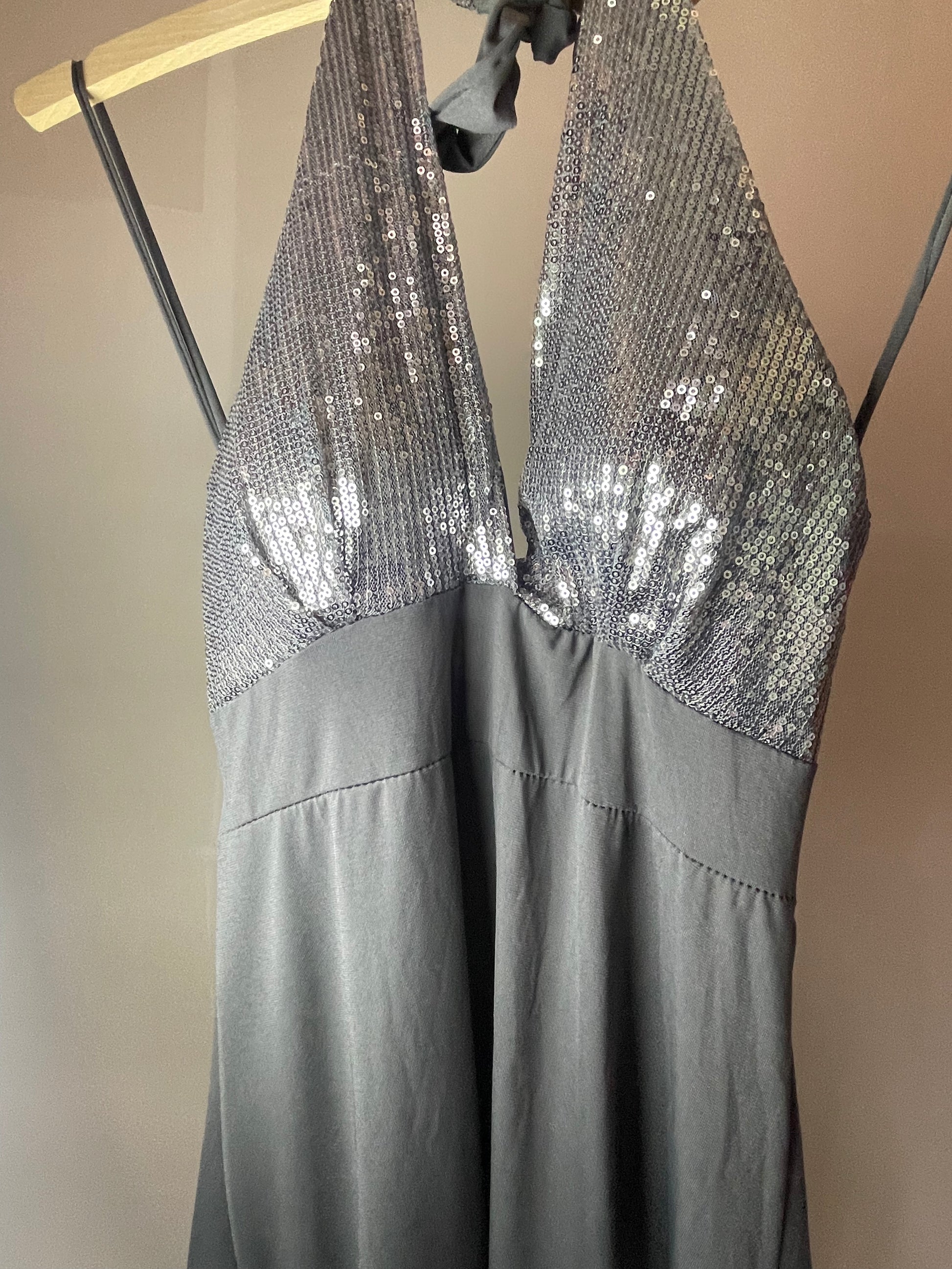 Robe sequins dos nus S
