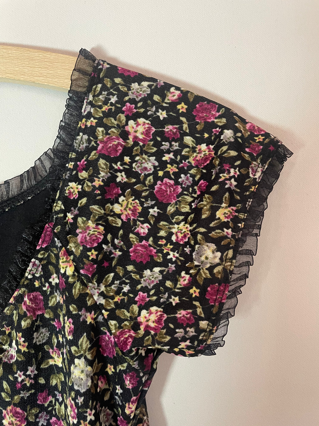 Top mesh fleurs M