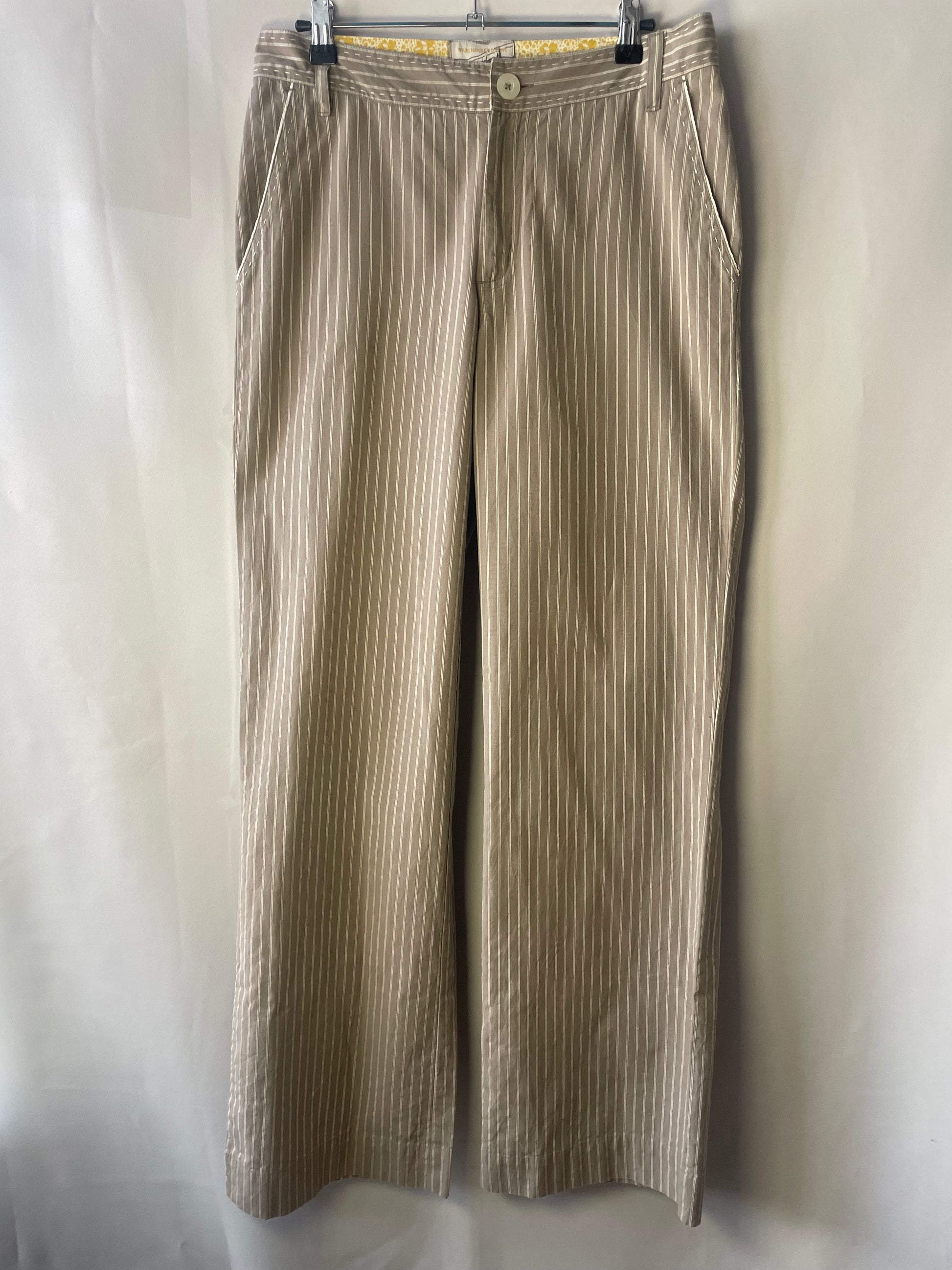 Pantalon évasé rayé S