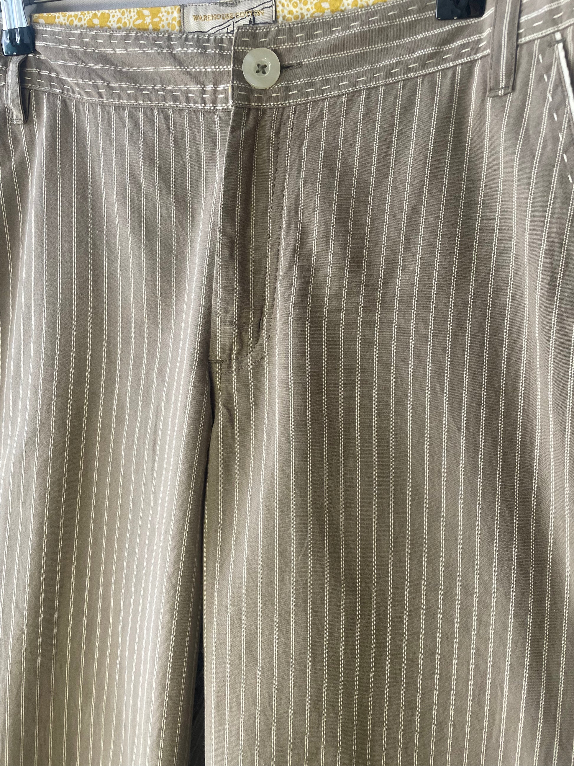 Pantalon évasé rayé S
