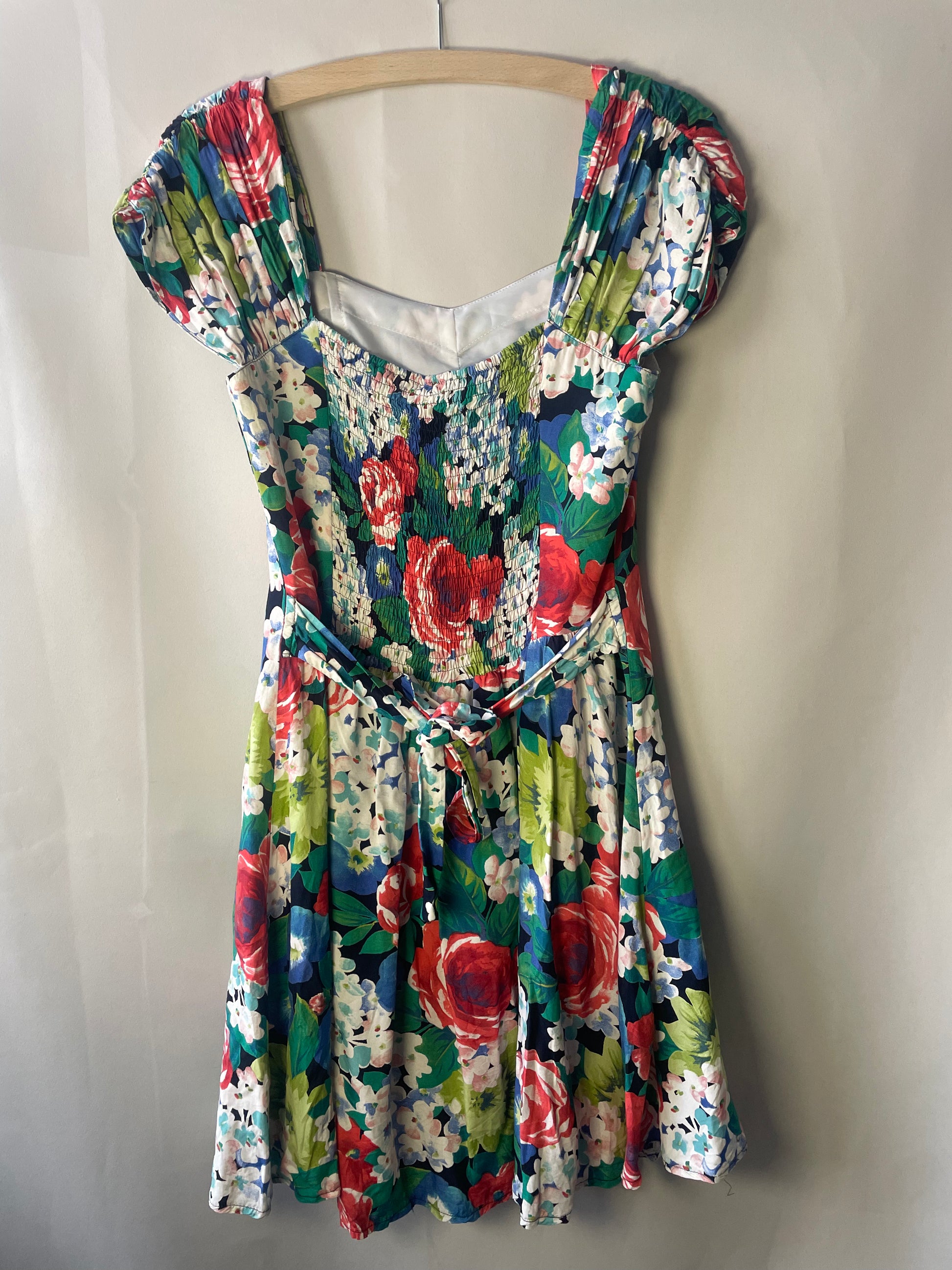 Robe fleurs corset M